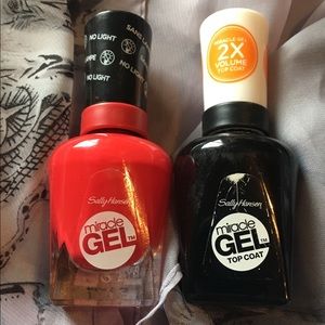 Sally Hansen miracle gel and top coat 2 bundle